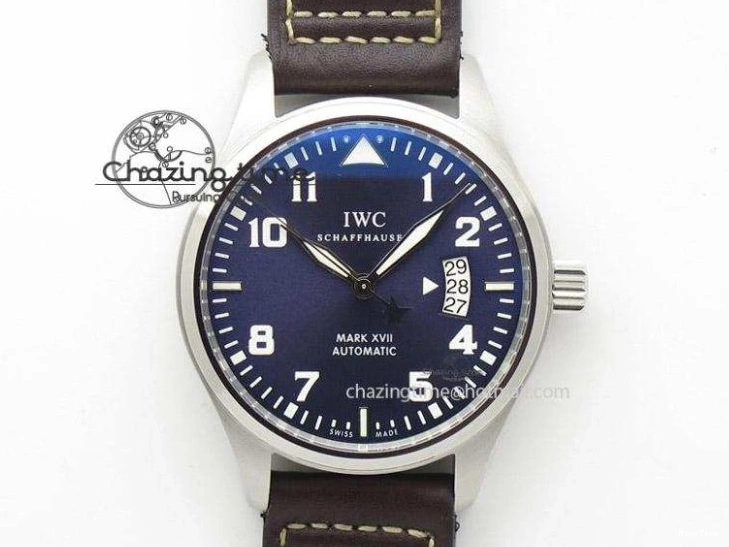 MIROTIME 0121 Mark XVIII Le Petit Prince IW327004 SS Mk Maker Best Edition Blue Dial On Brown Leather Strap A TimelessDesign 7296
